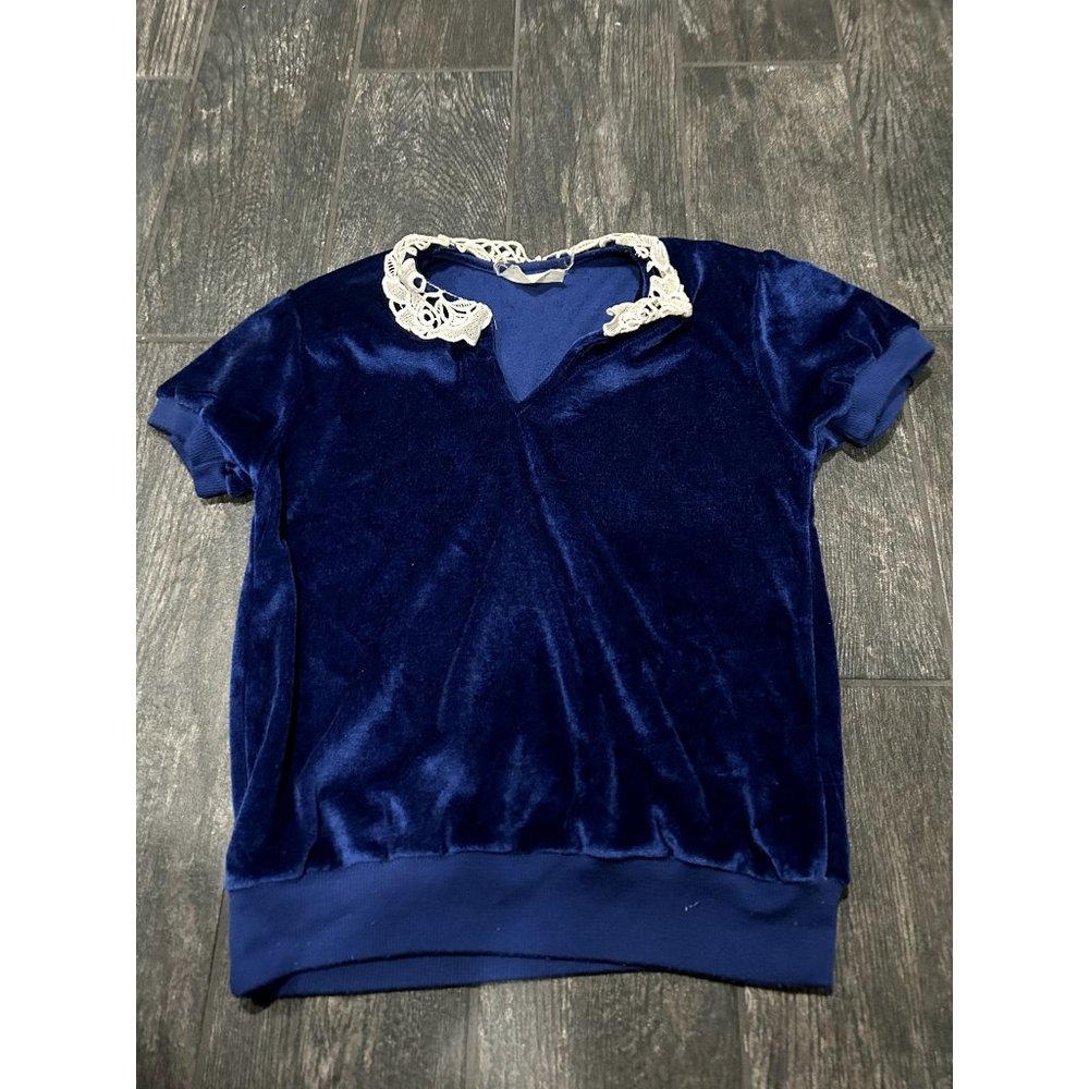 GENTLY USED *VINTAGE* UNKNOWN BRAND VELVET TOP